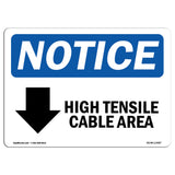 High Tensile Cable Area [Down Arrow]