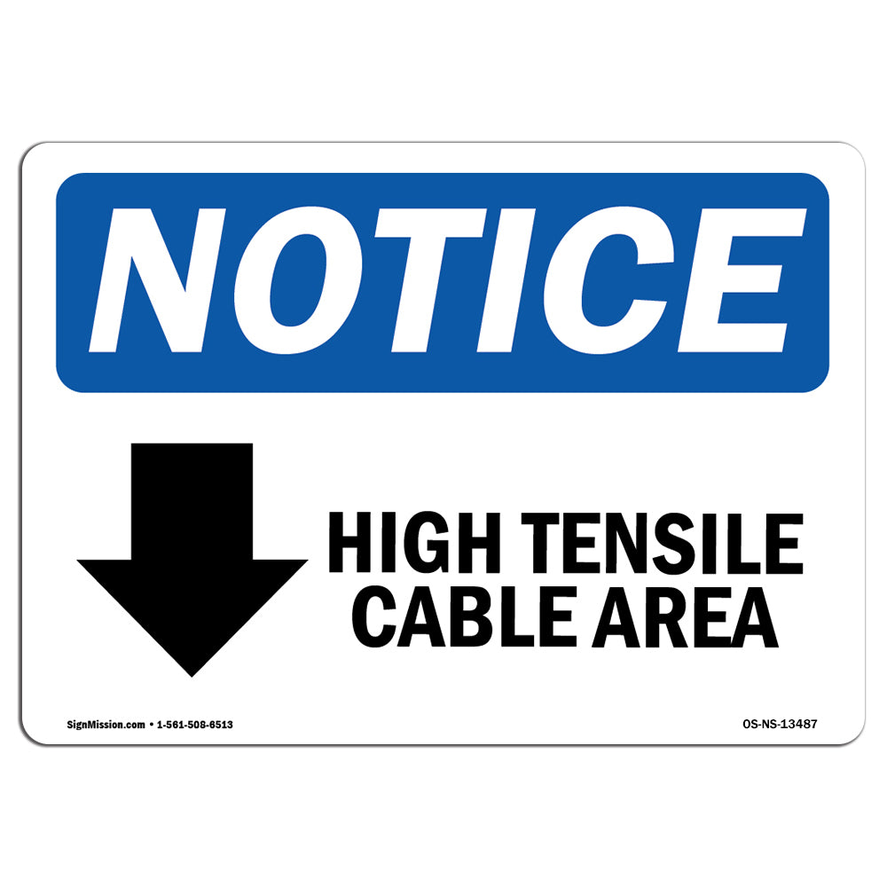 High Tensile Cable Area [Down Arrow]