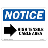 High Tensile Cable Area [Down Arrow]