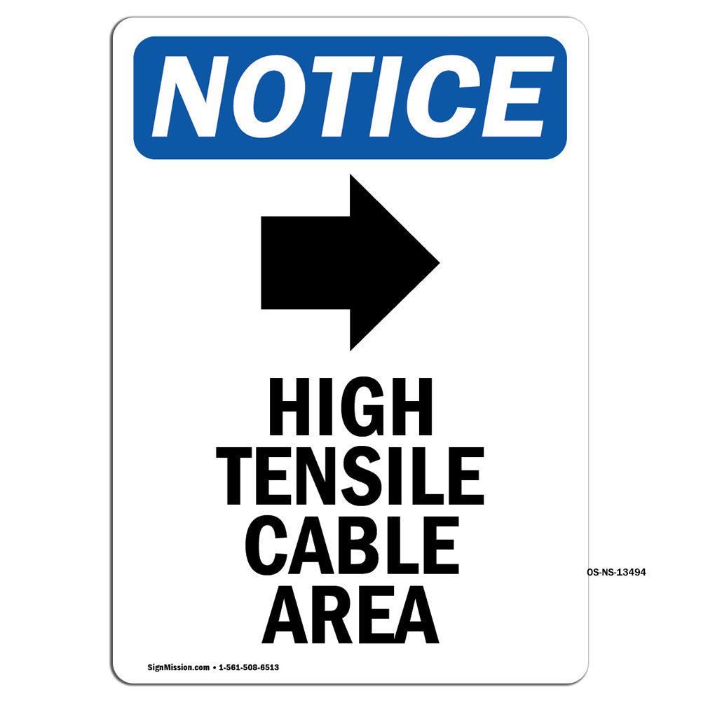 High Tensile Cable Area [Down Arrow]