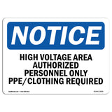 High Voltage Area Authorized Personnel Only