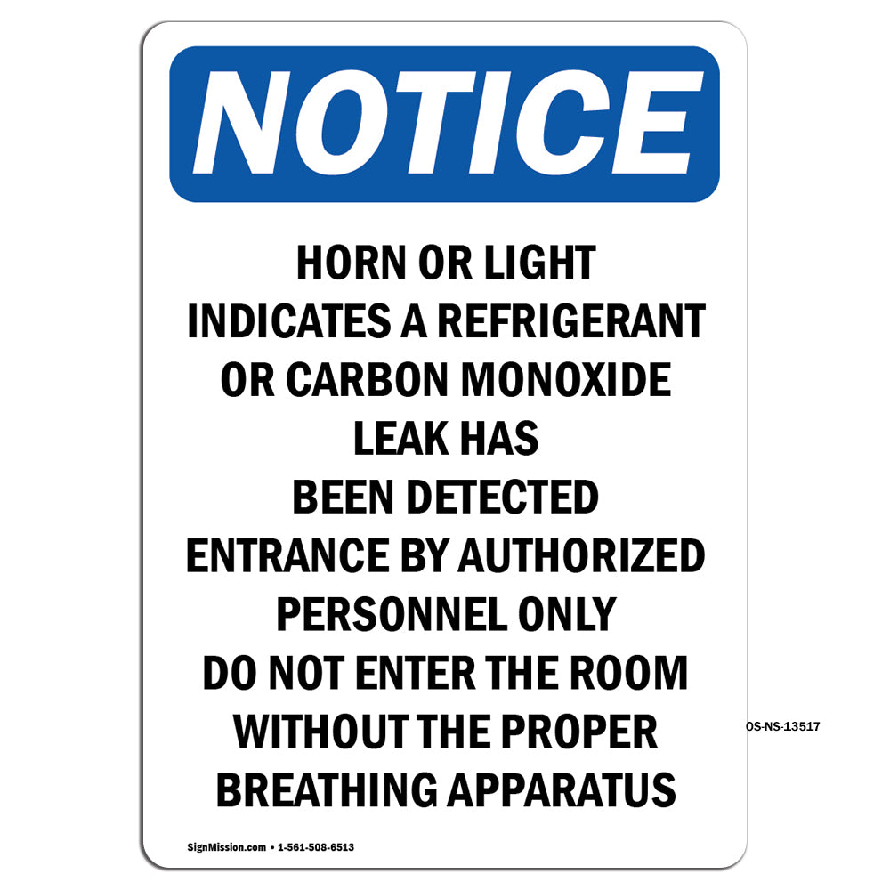 Horn Or Light Indicates A Refrigerant Or Sign