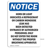 Horn Or Light Indicates A Refrigerant Or Sign
