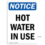 Hot Water In Use