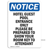 Hotel Guest Pool Entrance Only Please Be