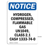 Hydrogen, Compressed, Flammable Gas Un1049,