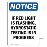 If Red Light Is Flashing, Hydrostatic