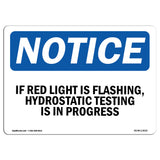 If Red Light Is Flashing, Hydrostatic