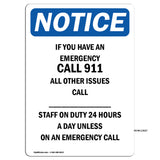 If You Have An Emergency Call 911 All Other