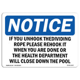 If You Unhook The Dividing Rope Please Rehook