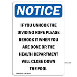 If You Unhook The Dividing Rope Please Rehook