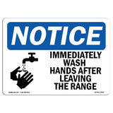 Immediately Wash Hands After