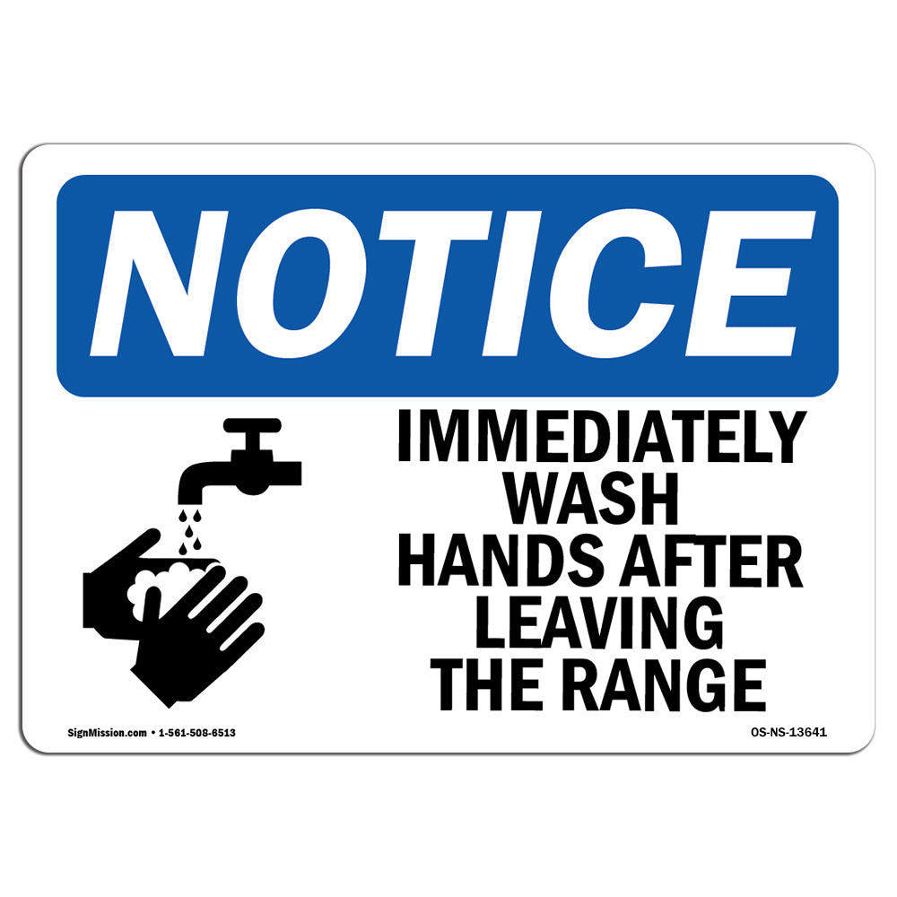 Immediately Wash Hands After