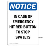 In Case Of Emergency Hit Red Button To Stop Sign