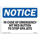 In Case Of Emergency Hit Red Button To Stop Sign