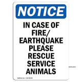 In Case Of Fire Earthquake Please