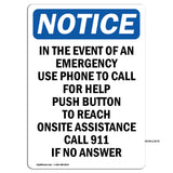 In The Event Of An Emergency Use Phone To