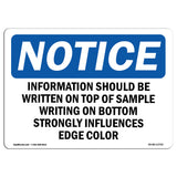 Information Should Be Written On Top Of