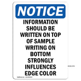 Information Should Be Written On Top Of
