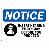 Insert Hearing Protection Before