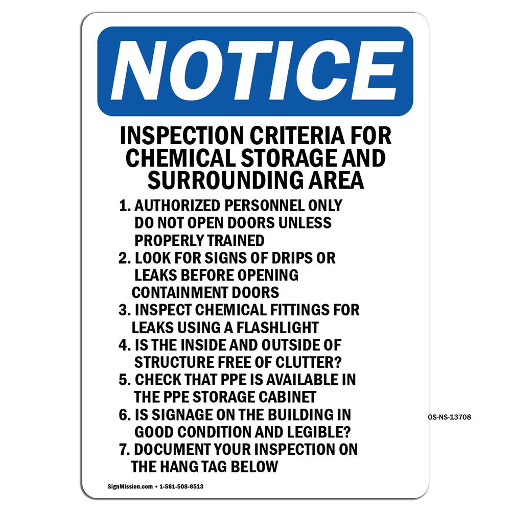 Inspection Criteria For Chemical