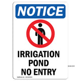 Irrigation Pond No Entry
