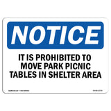 It Is Prohibited To Move Park Picnic Tables