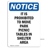 It Is Prohibited To Move Park Picnic Tables