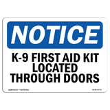 K-9 First Aid Kit Located Through Doors