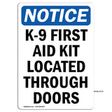 K-9 First Aid Kit Located Through Doors
