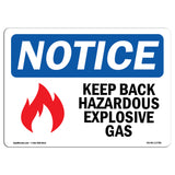 Keep Back Hazardous Explosive Gas