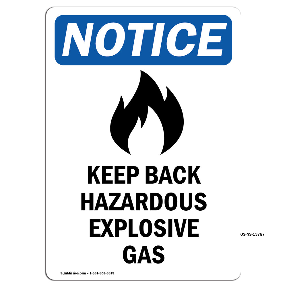 Keep Back Hazardous Explosive Gas