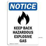 Keep Back Hazardous Explosive Gas
