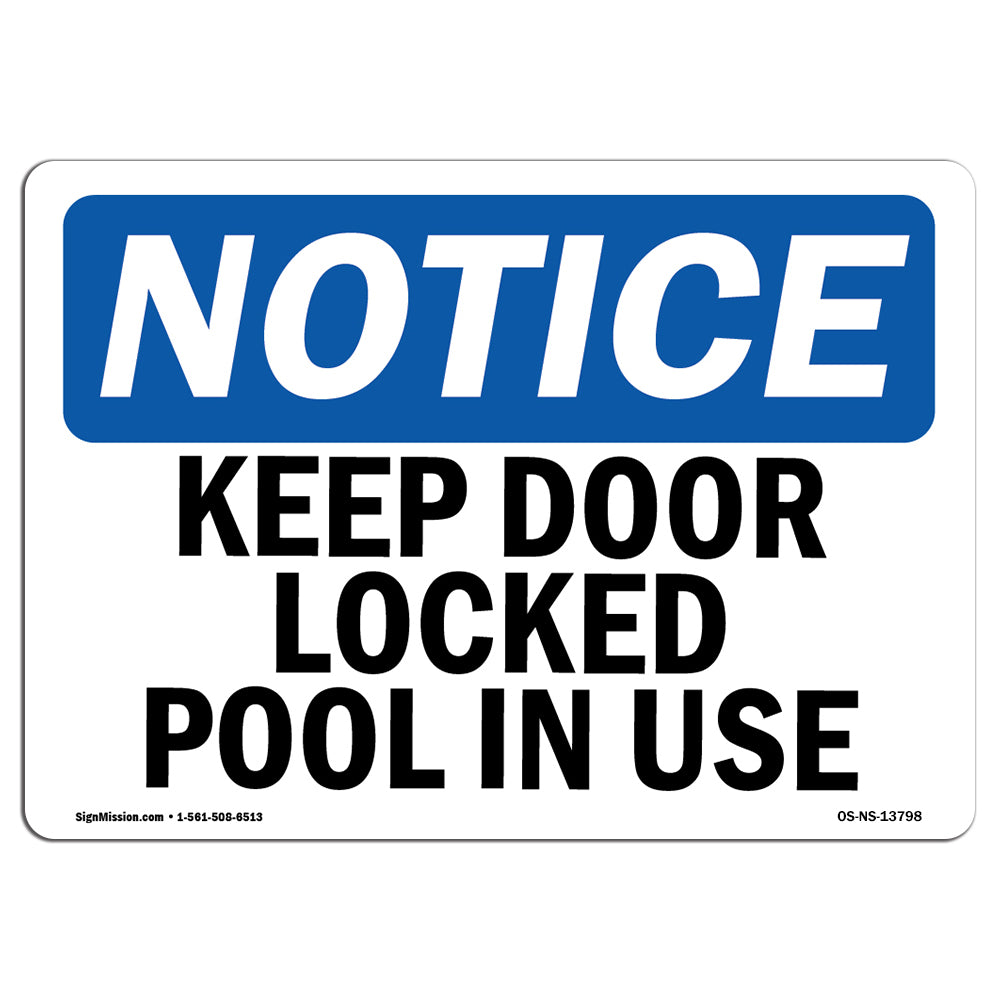 Keep Door Locked Pool In Use