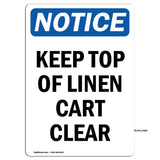Keep Top Of Linen Cart Clear