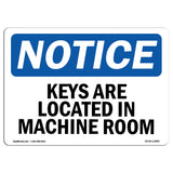 Keys Are Located In Machine Room