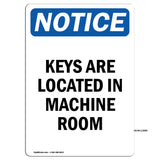 Keys Are Located In Machine Room