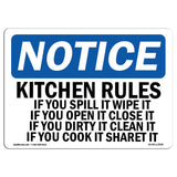 Kitchen Rules If You Spill It