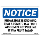 Knowledge Is Knowing That A Tomato Is A