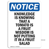 Knowledge Is Knowing That A Tomato Is A