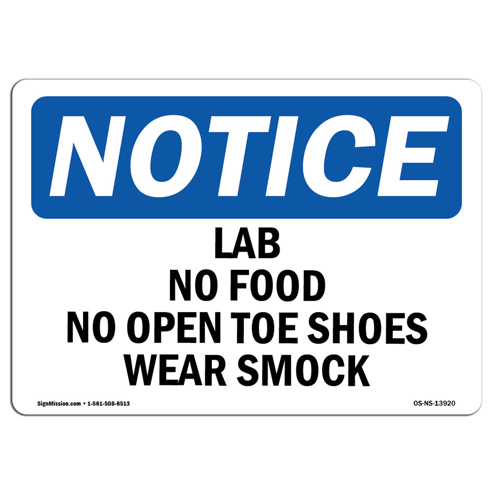 Lab No Food No Open Toe Shoes Wear Smock