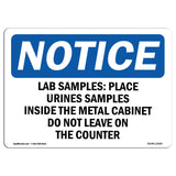 Lab Samples Place Urine Samples Inside