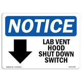 Lab Vent Hood Shut Down Switch