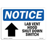 Lab Vent Hood Shut Down Switch