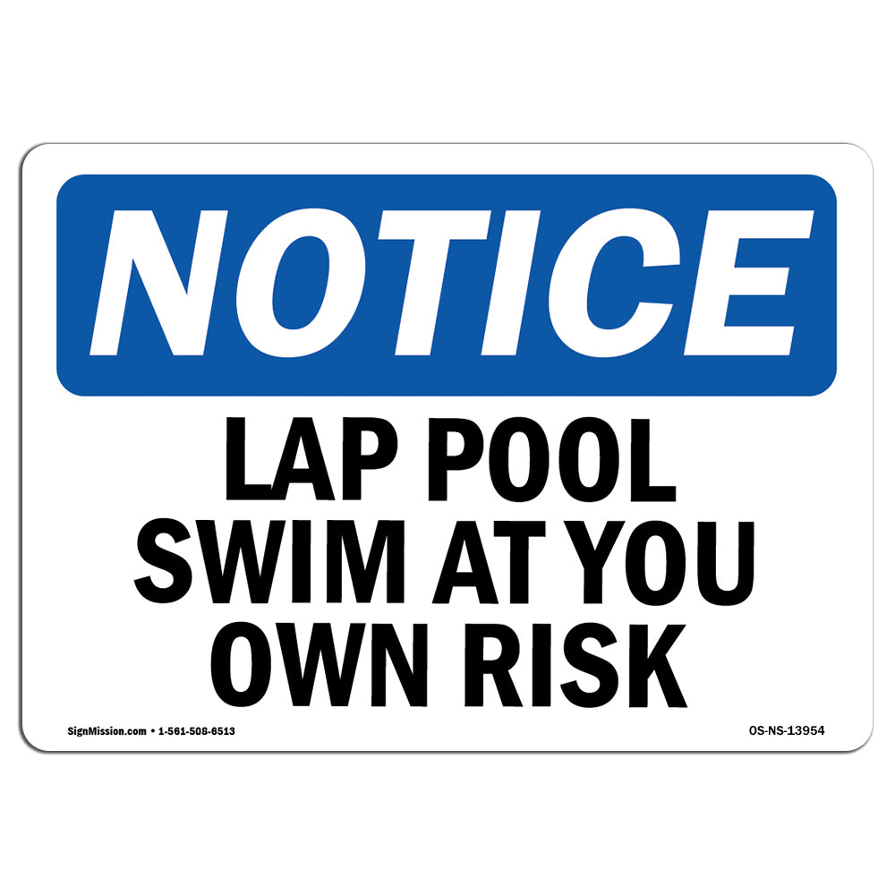 Lap Pool Swim At Your Own Risk