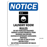 Laundry Room Rules Do Not Overload