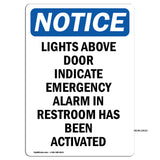 Lights Above Door Indicate Emergency Alarm
