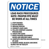 Load Rack Procedures Note Proper PPE Must