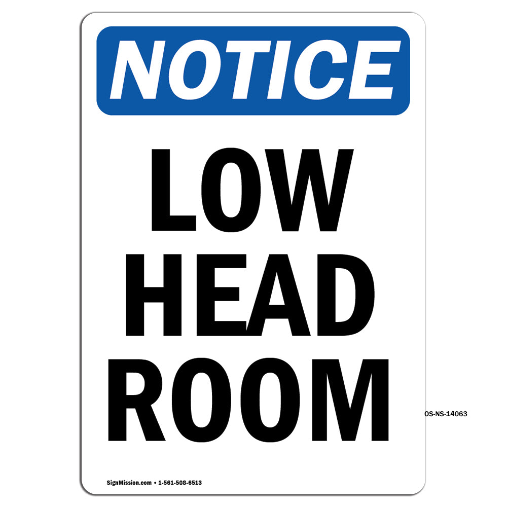 Low Head Room Sign
