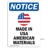 Made In USA American Materials